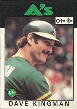 1986 O-Pee-Chee Baseball Cards 322     Dave Kingman